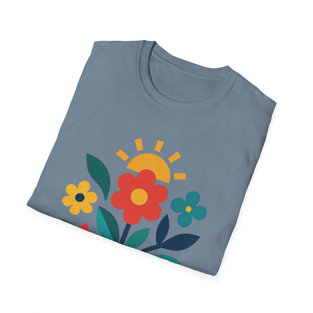Retro Floral Garden T-Shirt
