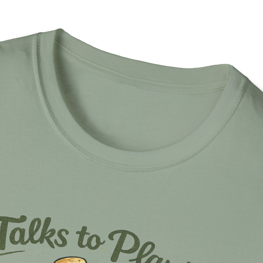 Talks to Plants – They Seem to Like It (Female Gardener) T-Shirt
