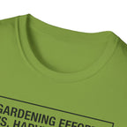 Gardening Effort vs. Harvest Yield – The Math Isn’t in Our Favor T-Shirt